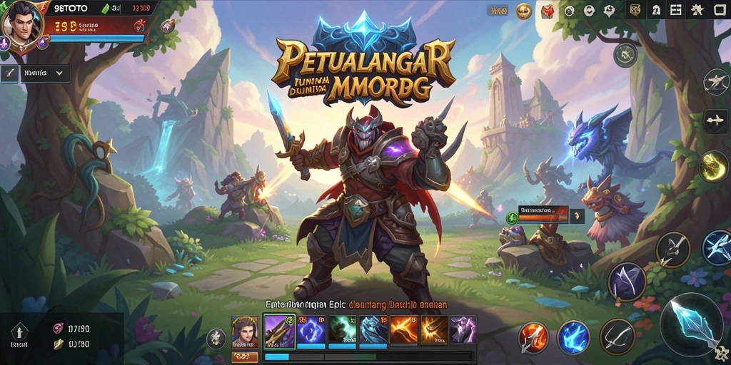 Gameplay seru di 98TOTO menunjukkan pertarungan epik antar karakter.
