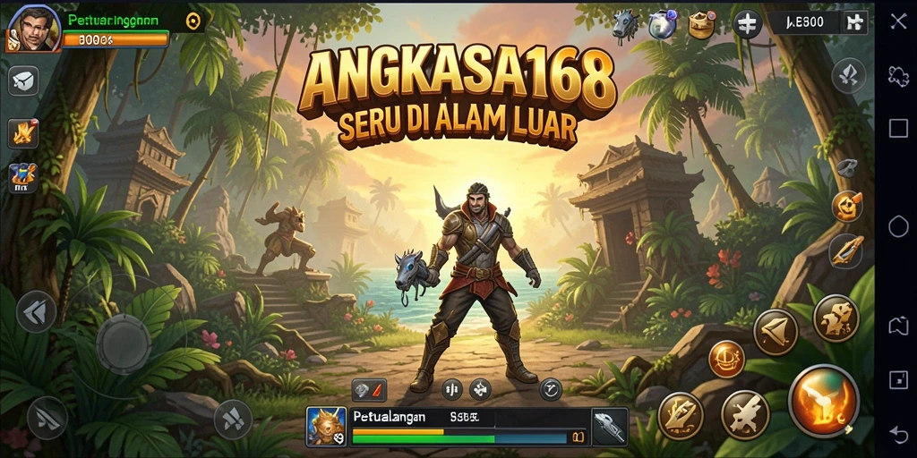 Tangkapan layar menunjukkan gameplay seru ANGKASA168 di luar angkasa.